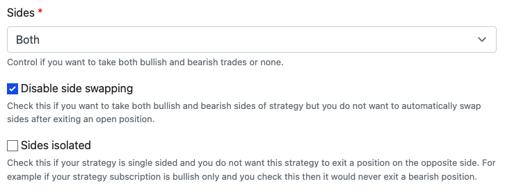 Disable side swapping checkbox