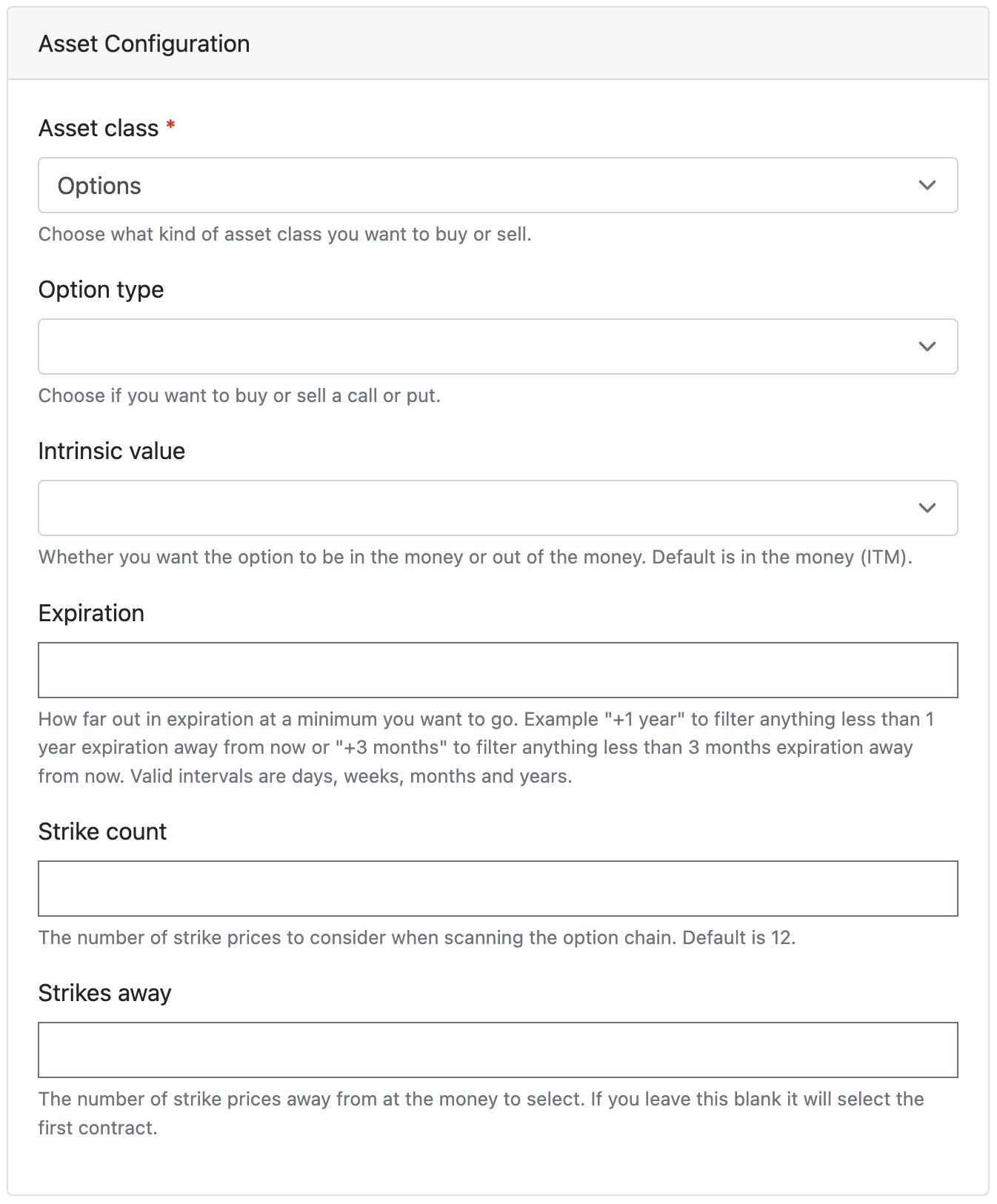 Options Asset Class